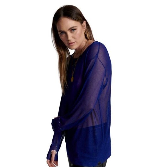 2for30💥‼️One Teaspoon Amity LS Sweater Cobalt S - Picture 4 of 15